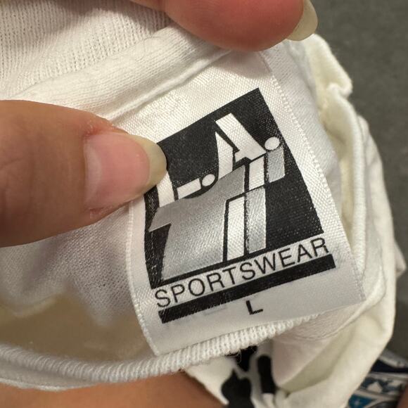 Vintage 1996 Rock n Roll in 96 Cow Print Single Stitch Vintage Graphic Tee L - Picture 3 of 5